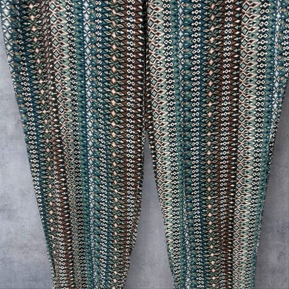 Jessica Simpson Boho Print Elastic Waist Pants Lounge, Casual Comfy XL Viscose - Picture 4 of 9